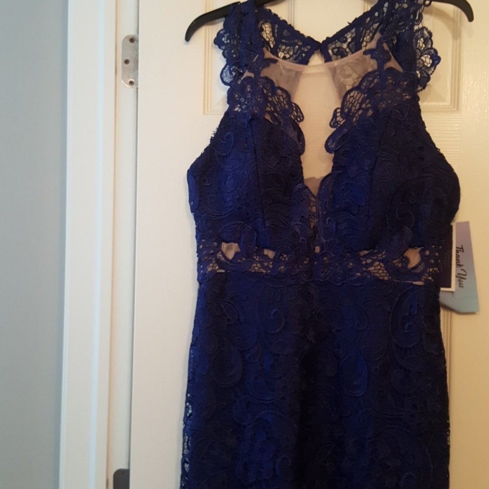 Brand new blue lace dress! Tags attached!